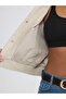 Xside Beige College Collar Women's Cashmere Jacket - 4