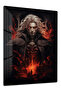 Dark Fantasy Vampire Anime Metal Wall Art