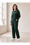 Women's Modal Fabric Tracksuit Set with Stone Print Detail, Comfortable Fit, Casual Sports Combination, Two-Piece Set