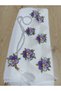 Needle-Embroidered White Color Prayer Mat with Prayer Beads - 2