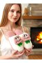 Women's Silent Sole Plush House Slippers with Frog Figure - 2