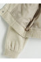 Xside Beige College Collar Women's Cashmere Jacket - 7