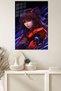 Cyber Anime Girl Anime Metal Wall Art - 4