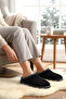 Women'S, Suede Textured Slippers. Fur Inside, Embroidery Detail, Warm Soft Sole House Slippers - 7