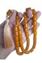 Original Crimped Amber 11*16 mm Oven-Treated Antique Collectible XXL Prayer Beads - 3