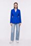 Accessory Detailed Woven Blazer Jacket