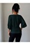 Tifanny Women's V-Neck Lycra Viscose Blouse, Draped Stylish and Comfortable Top - 2