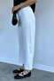 Cream Wide Leg Trousers - 3