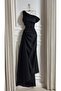 Black Draped Dress - 3