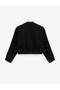 Pocket Detailed Ribbed Long Sleeve Stone Detailed Zippered Bomber Jacket - 6