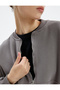 Comfortable Fit Ribbed Bomber Collar Ribbed Long Sleeve Zippered Sweatshirt - 5