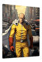 Saitama Anime Metal Wall Art