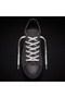 Silvery Shiny Knitted Silver Shoelaces 120 cm Sparkling Laces - 2