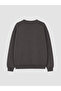 Vizyon New Season Anthracite Printed Boys' Thick Sweatshirt - 2