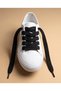 Thick, Full, Flat, Black Shoelaces 120 cm 2 cm Wide Laces - 4