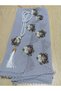 Needlework Gray Color Prayer Mat with Prayer Beads - 3