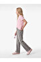 Stone Embellished Cotton Wide Leg Denim Trousers - 2