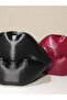 Glossy Kiss 15cm Aesthetic Lip Design Makeup Organizer & Brush Holder 🖤 Black - 7