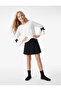 Bow Detailed Flounce Ecru Girls' Blouse 7Wkg60009Ak - 2