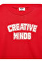 Cotton Printed Red Boys' Long Sleeve T-Shirt 7Wkb10150Tk - 6
