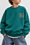 Your Adventure Green Back-Printed 100% Cotton Oversize Sweatshirt (Ages 2-9) - 2