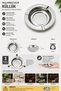 25 Pieces of Steel Round 12 cm Thin Tea Garden Metal Shop Coffee Shop Ash Tray Ashtray - 6