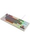Everest Kb-98 Silent Tkl Gray Blue/Gray/Brown Rainbow Q Membrane Keyboard Pts42 - 4