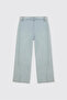 Girl's Blue Jeans with Adjustable Elastic Waist - 2