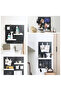 Pegboard Wall Mount Display Pegboard Combination Kit for Living Room Gaming Room,Pegboard Hanging for Wall Organizer Pegboard Holder for Organizing (black) - 8