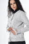 Lace Trimmed Knitwear Cardigan Gray
