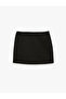 Slim Fit Pocket Detailed Mini Shorts Skirt - 5