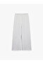 High Waist Modal Blend Lace-Up Waistband Spanish Flare Sports Sweatpants - 3