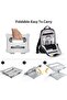 Foldable Laptop Holder with Heat-Vent, Ergonomic Portable Aluminum Computer Stand for Desk, Adjustable Laptop Riser - 2
