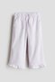 Linen-blend drawstring trousers