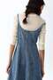 Button-front denim dress - 4