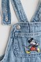 Embroidery-detail dungaree shorts - 2