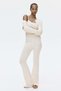 Flared pointelle-knit trousers - 3