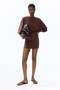 Cape-sleeved low-back dress - 2