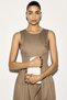 Flared-skirt poplin dress