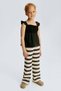 Wide textured-knit trousers - 3
