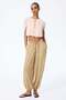 Crinkled balloon trousers