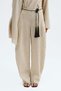 Linen-blend barrel trousers - 4