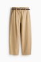Belted barrel trousers - 5