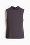 Microfibre turtleneck top