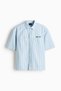 Relaxed Fit Embroidered-motif cotton shirt - 2