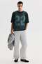 Oversized Fit Printed mesh t-shirt - 2