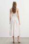 Smocked flared-skirt dress