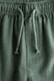 Linen-blend trousers