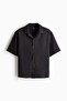 Relaxed Fit Short-sleeved muslin shirt - 5