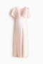 MAMA Lace-trimmed satin dress - 4